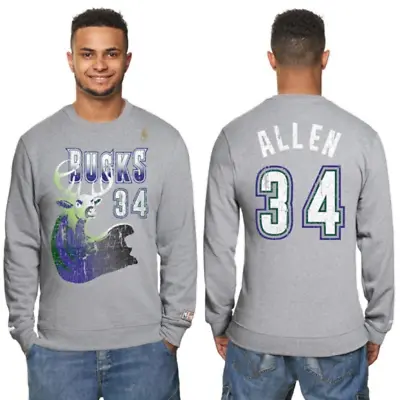 Milwaukee Bucks NBA Sweatshirt (Size S) Men's M&N Retro Allen Basketball - New • £19.99