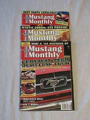 Mustang Monthly Magazine Lot Of 3 Back Issues 1995-1997 • $7.99