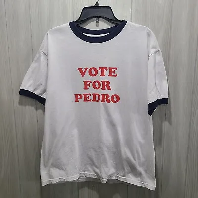 Vintage Anvil Vote For Pedro Shirt Size M Napoleon Dynamite • $29.95