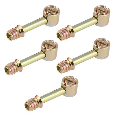 5x Furniture Cabinet Fixing Screw Locking Cam Bolt Nut Fittings • £10.94