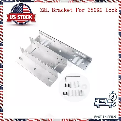 Z&L Holding Mounting Bracket 280KG 600lbs Magnetic Lock Door Control Kit 12V • $27.99