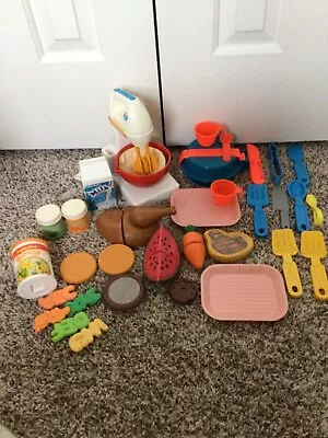 Vintage Fisher Price Fun With Food Lot And Extras 1987 • $74.95