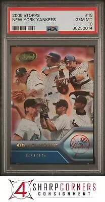 2005 ETOPPS #19 DEREK JETER-MARIANO RIVERA YANKEES POP 6 PSA 10 B3921814-014 • $46.99