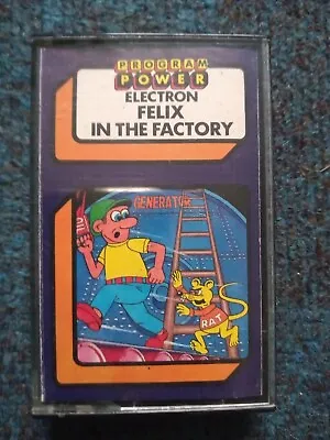 Felix In The Factory Cassette Tape By Micro Power For The Acorn Electron • £3