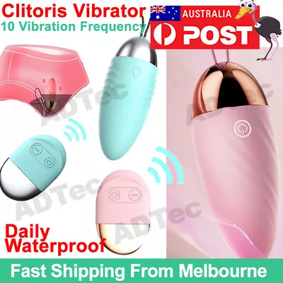Vibrator G Spot Dildo Wireless Remote Control Bullet Egg Adult Women Sex Toy AU • $7.99