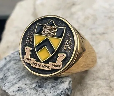 Princeton University School Ring Seal Signet Coat College Gold Silver [d165] • $49