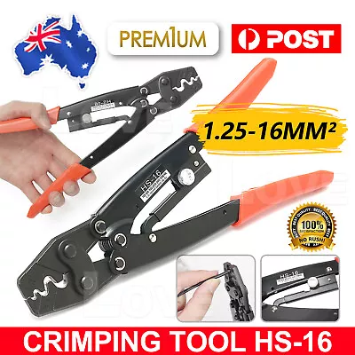 $17.85 • Buy 1.25-16mm² Wire Crimper Cable Plier Terminal Anderson Plug Lug Crimping Tool AU