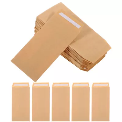 100 Mini Kraft Paper Envelopes For Cash And Small Items-PC • $13.69