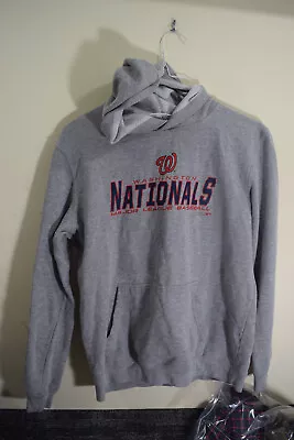 Washington Nationals YOUTH XL Gray Baseball Pullover HOODIE C423 • $12.99