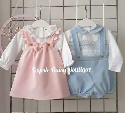 £26.99 • Buy Girls & Boys Dress & Smocked Shorts Sets