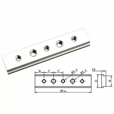 Aluminium 100mm T Track T Slot Slider Slider Miter Jig Fixture Woodworking Tool • £5.39