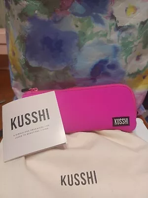 Kusshi Makeup Brush Bag In Electric Pink. With Dust Bag. • $20