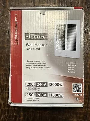 🔥 Marley Engineered ELECTRIC WALL HEATER  208v 1500w / 240v 2000w 65CFM 🔥 NEW • $150