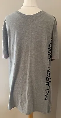 McLaren Honda Grey Mens Motor Racing Short Sleeve T Shirt Size Large • £10