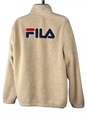 Fila Men's Large Sherpa Full Zip Jacket With Zip Pockets • $50.99