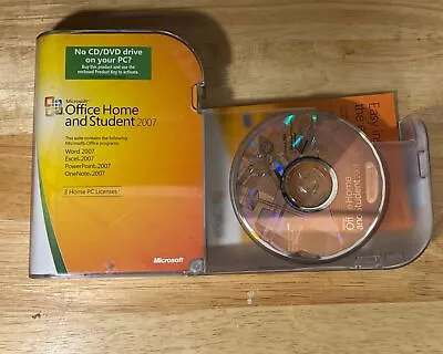 Microsoft Office Home And Student 2007 With CD Product Key For 3 PC • $19.95