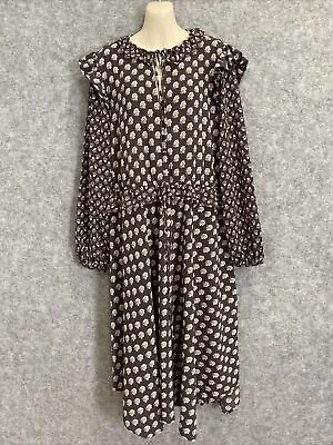 H&M Women's Boho Design Ditzy Floral Ruffle Empire Maxi Dress US12/XL/14-16 (394 • $18.75