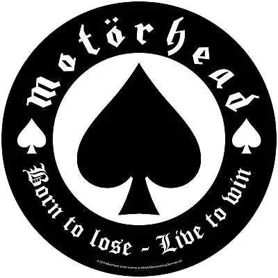 MOTORHEAD Official XLG Back Patch - Circular BORN TO LOSE • $16.99