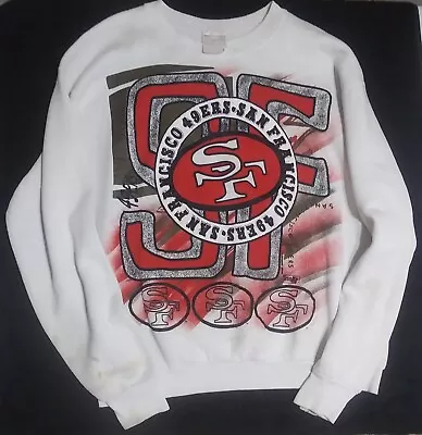 Vintage San Francisco 49ers Large Sweatshirt! By Magic Johnson T's 1990s • $79.95