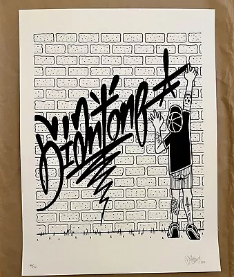 MIKE GIANT GRAFFITI Signed Print X/100 Limited Edition Rebel 8 • $159.99