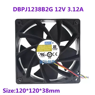DBPJ1238B2G 12V 3.12A 12cm 12038  High Speed High Air Volume Violent Cooling Fan • $13.80
