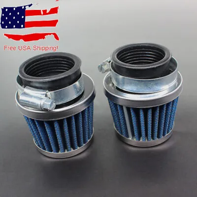 2x Universal Motorcycle Air Filter For 34mm 35mm 36mm Dirt Pit Bikes Moped ATV • $9.85