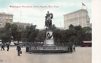 Washington Monument Union Square Manhattan N.Y. City Early Postcard Unused • $12