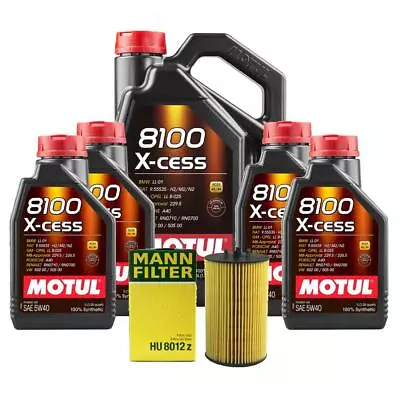 9L Motul 8100 X-CESS 5W40 Mann Filter Motor Oil Change Kit C204 W204 C63 AMG 6.3 • $103.95