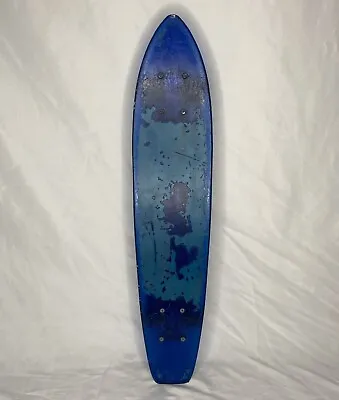 Vintage Nash Surf Skateboard Blue Plastic California Free Former Wheels • $24.98