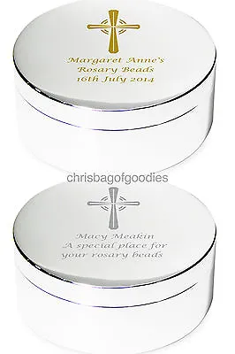 £16.50 • Buy PERSONALISED TRINKET BOX For Christening First 1st Holy Communion Girls Gifts 