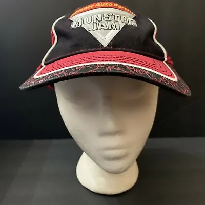 Monster Jam 2011 Track Crew Strapback Hat Cap Mesh Trucker Advance Auto Parts • $15.99