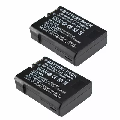 £25.19 • Buy 2X Rechargeable Battery For EN-EL14A Nikon D3500,D5600,D3300,D5100 Cameras More