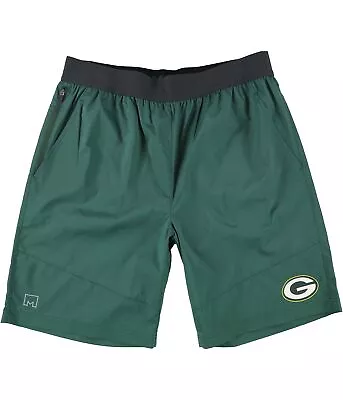 G-III Sports Mens Green Bay Packers Athletic Walking Shorts Green Large • $17.42