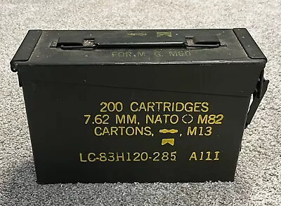 Original US Military Metal Ammo Can Box 200 Cartridges 7.62MM M82 Army • $18