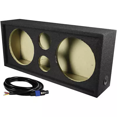 Q Power Car Audio Subwoofer Enclosure Box Chuchero For 10  Mids And 3  Tweeters • $57.95