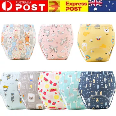Reusable Toilet Training Pants Kids Baby Toddler Cloth Diaper Nappy Underwear AU • $12.35