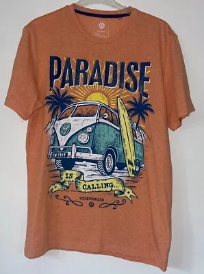 Volkswagen Camper Van T-Shirt Size M  Next Orange VW Surf Beach.  Perfect • £8.99