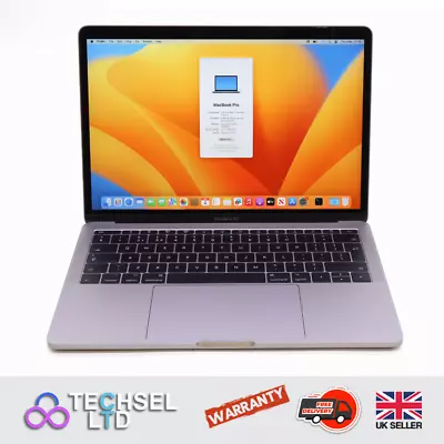 Apple MacBook Pro 13” 2017 A1708 Core I5 2.3GHz 8GB RAM 128GB NVMe SSD Ventura • £389.99