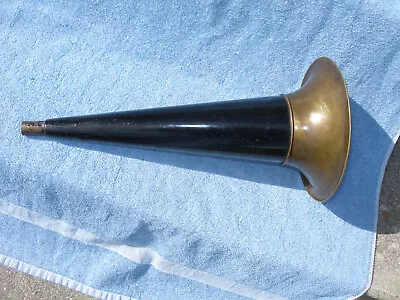 Original 14  Edison Cylinder Phonograph Bell Horn - Very Straight! -PAT APPD FOR • $245