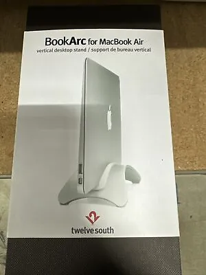 Twelve South BookArc For MacBook Air Space-saving Vertical Desktop Stand Silver • $25