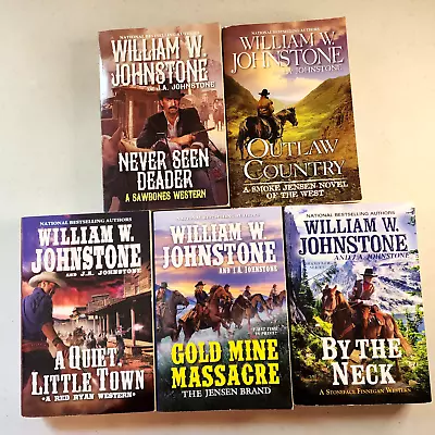 William W. Johnstone/J.A. Johnstone Lot Of 5 Western Paperbacks Various Series • $8.50