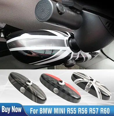 For MINI Cooper JCW S R55 R56 R57 R60 R61 Interior Rearview Mirror Cover Sticker • $19.99