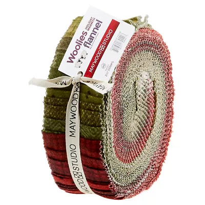 Woolies Flannel By Maywood Studio - Holiday Warmth Jelly Roll Strips • $45.95