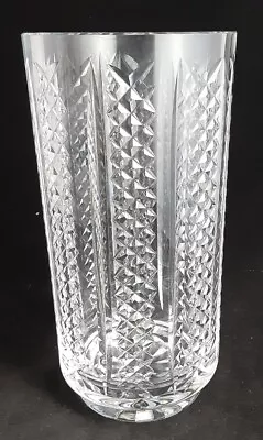 Sparkling Waterford Crystal 8  HIBERNIA Cylinder Vase Made In Ireland EXCELLENT • $65