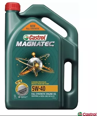 Castrol Magnatec 5W-40 Engine Oil 5L - 3414391 Full Syntheteic • $49.95
