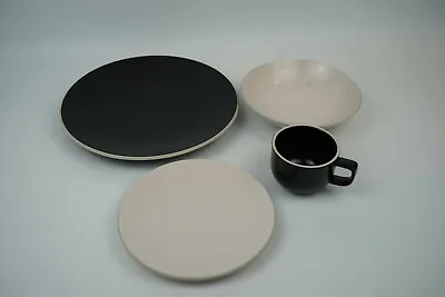 Sasaki Vignelli Colorstone Matte Pink - Matte Black Dishes - Your Choice • $11.69