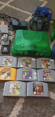 Jungle Green Nintendo 64 Controllers Games And Accessories  • $1200