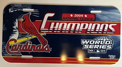 St.louis Cardinals 2004 Nl Champs Mlb Baseball Vintage License Plate New • $6.99