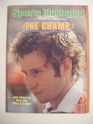 $195 • Buy JOHN McENROE Signed 1981 Sports Illustrated Tennis Magazine Autographed NO LABEL