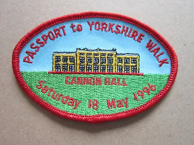 Passport To Yorkshire Walk 1996 Walking Hiking Cloth Patch Badge (L3K) • £3.99